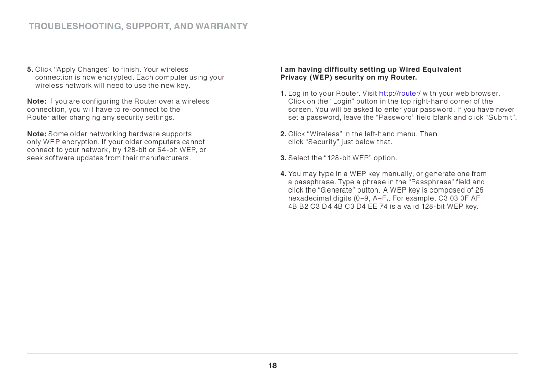 Belkin F7D2401AU, 8820AU00390 user manual Troubleshooting, Support, and Warranty 