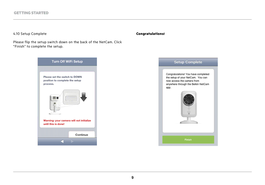 Belkin F7D7601v1 user manual Setup Complete 