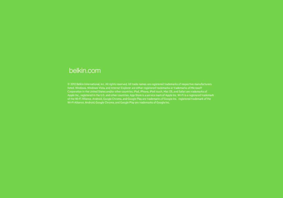 Belkin F7D7601v1 user manual 