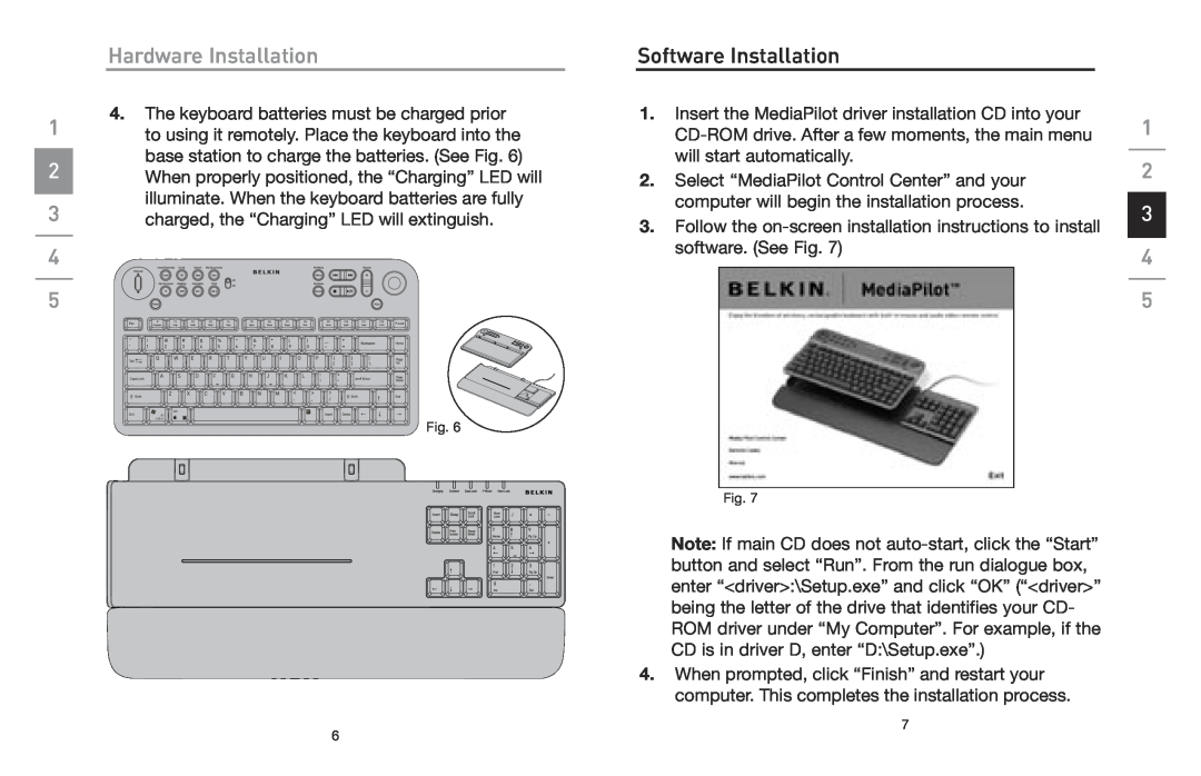 Belkin F8E838 manual Software Installation, Hardware Installation 