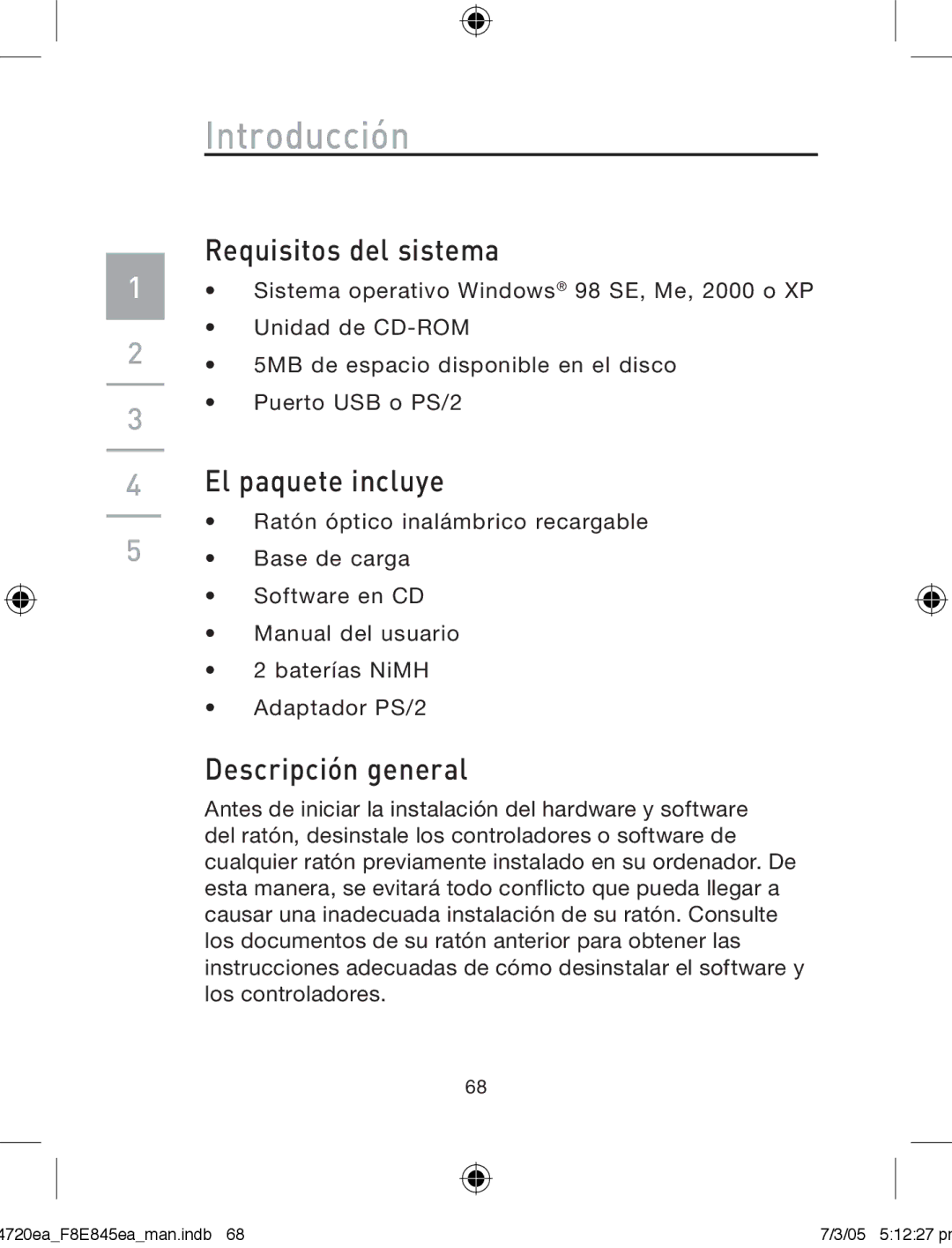 Belkin F8E845ea manual Introducción, Requisitos del sistema, El paquete incluye, Descripción general 