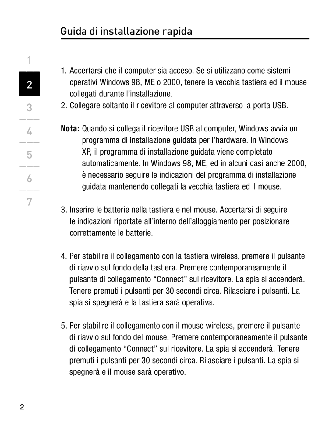 Belkin F8E846-BNDL-DB user manual Guida di installazione rapida 