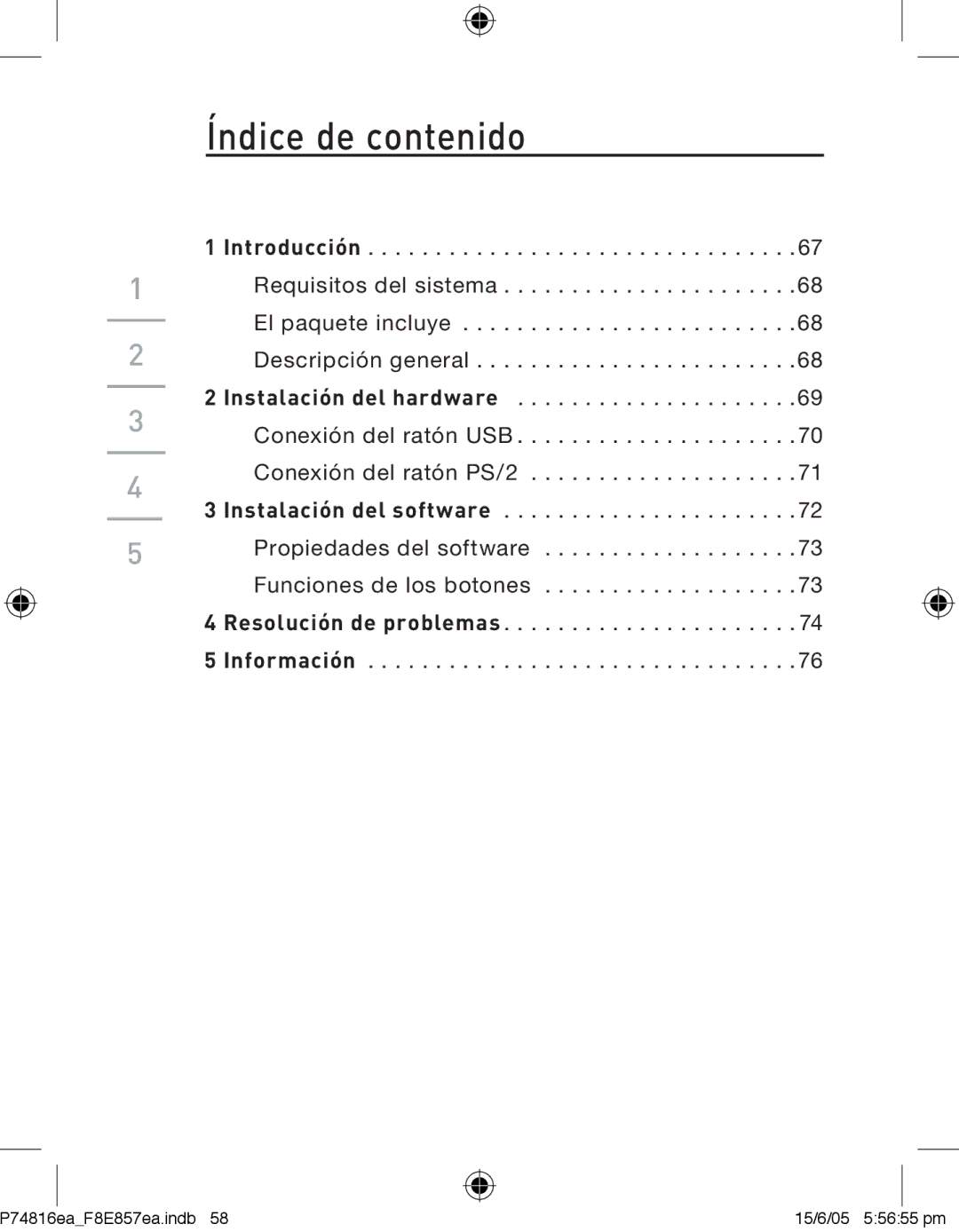 Belkin P74816EA, F8E857EA manual Índice de contenido 