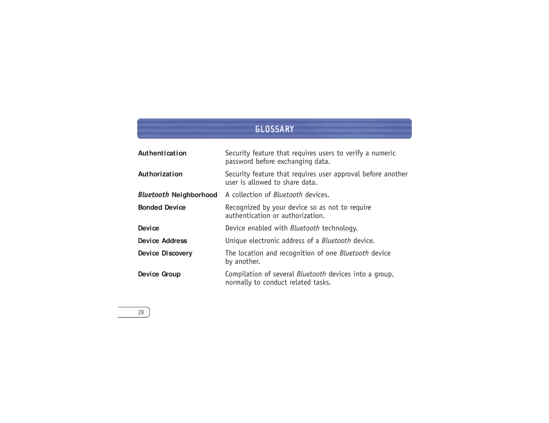 Belkin F8T006-PC user manual Glossary, Authorization 