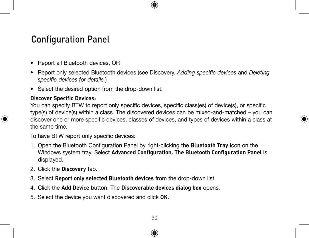 Belkin F8T013, F8T012 user manual Discover Specific Devices 