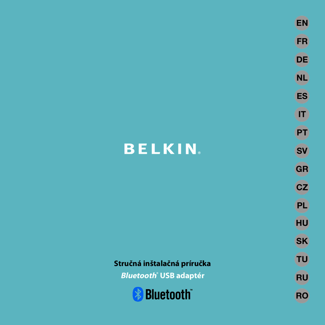 Belkin F8T016, F8T017 manual Bluetooth USB adaptér 