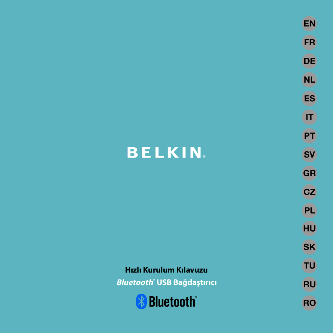 Belkin F8T016, F8T017 manual Bluetooth USB Bağdaştırıcı 