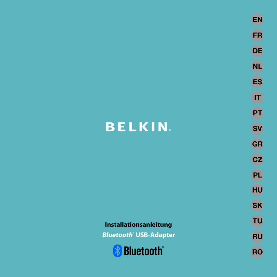 Belkin F8T016, F8T017 manual Bluetooth USB-Adapter 