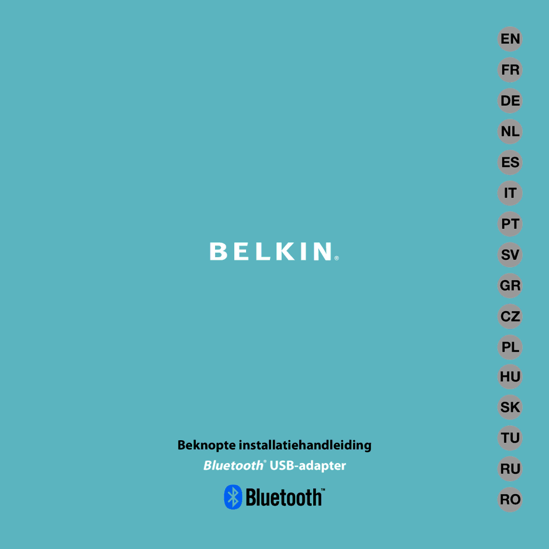 Belkin F8T016, F8T017 manual Beknopte installatiehandleiding 