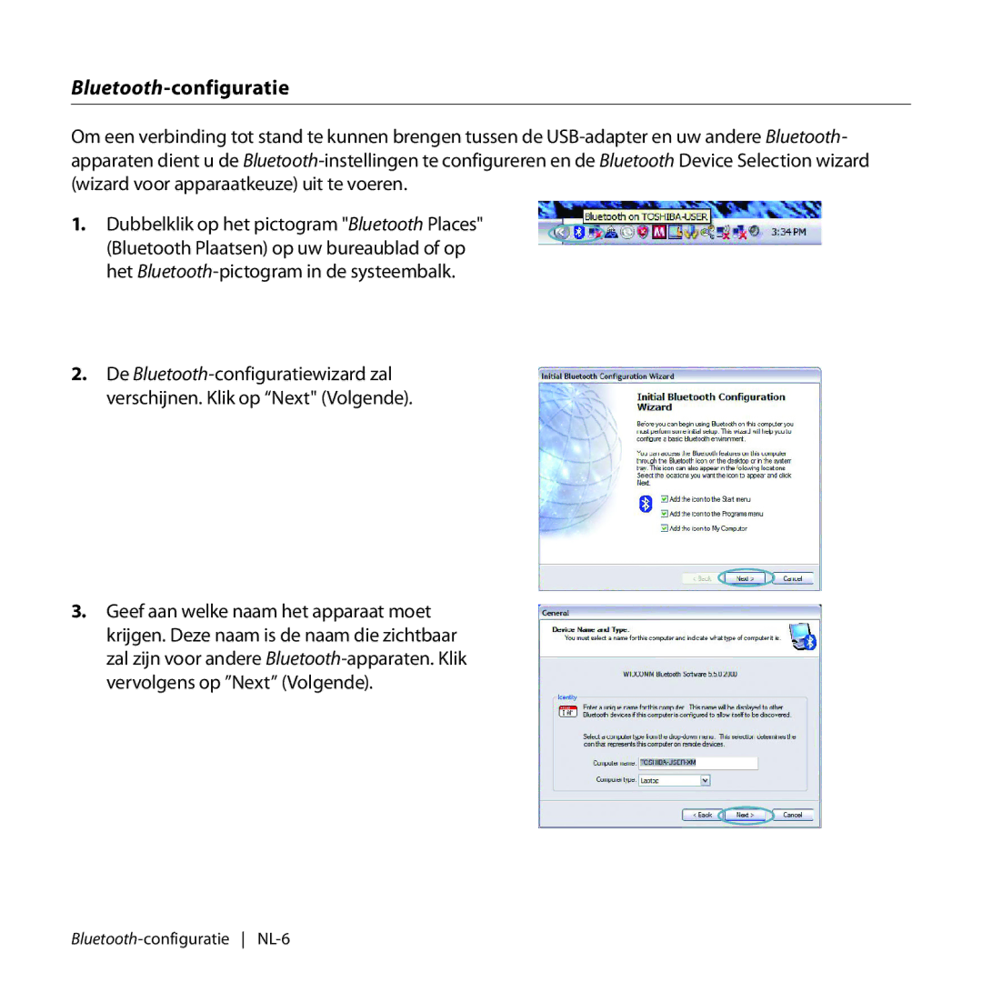 Belkin F8T017, F8T016 manual Bluetooth-configuratie 