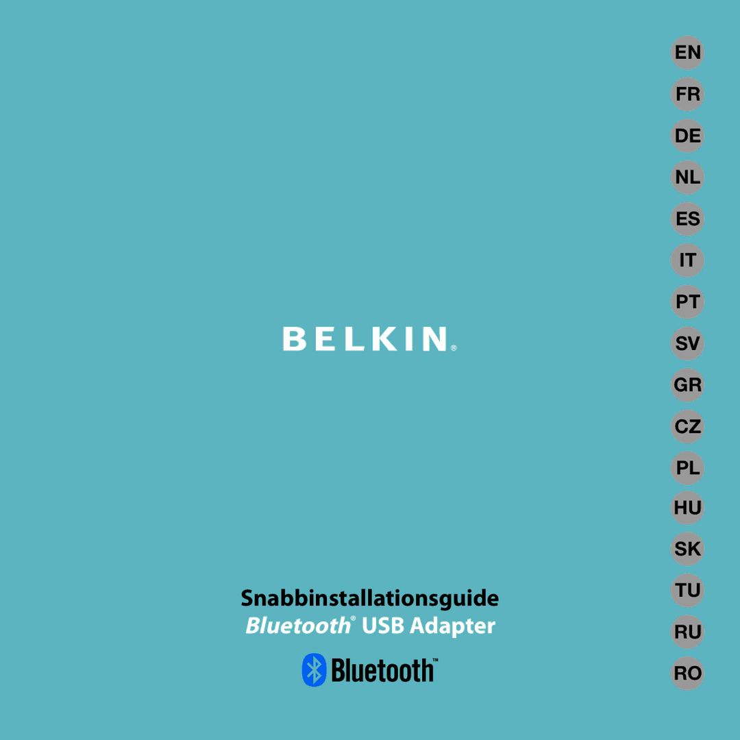 Belkin F8T016, F8T017 manual Snabbinstallationsguide 