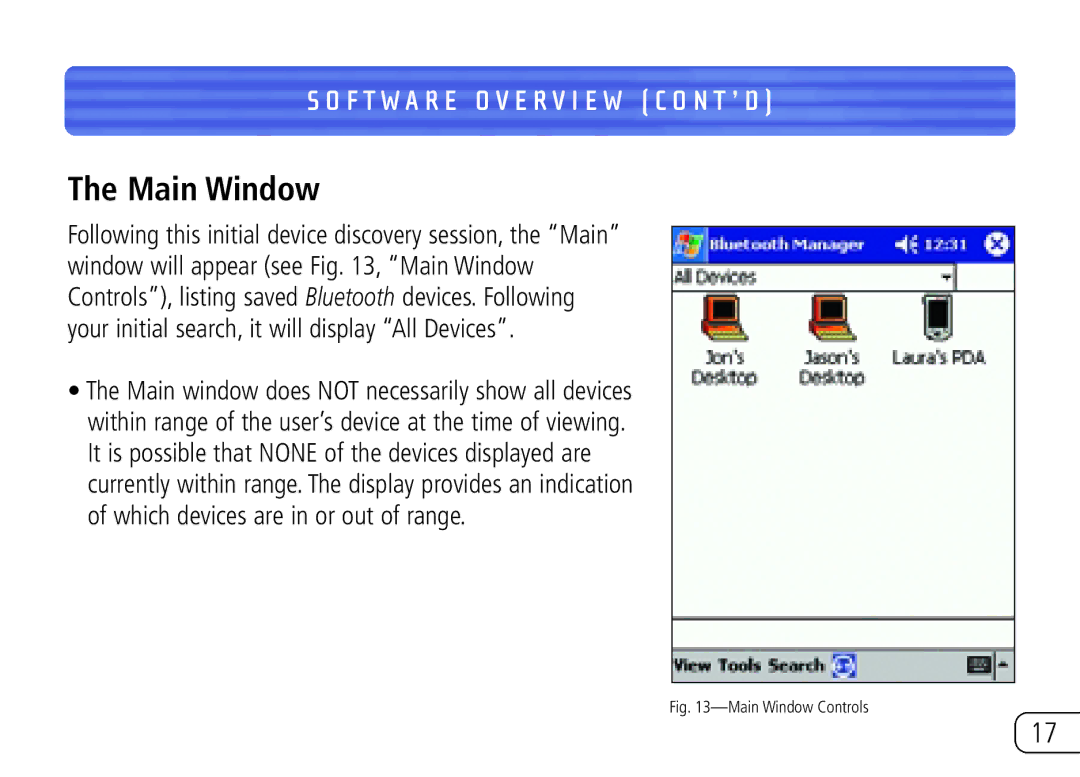 Belkin F8T020 user manual Main Window Controls 