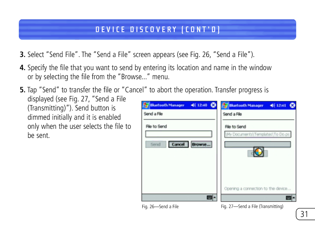 Belkin F8T020 user manual Send a File 