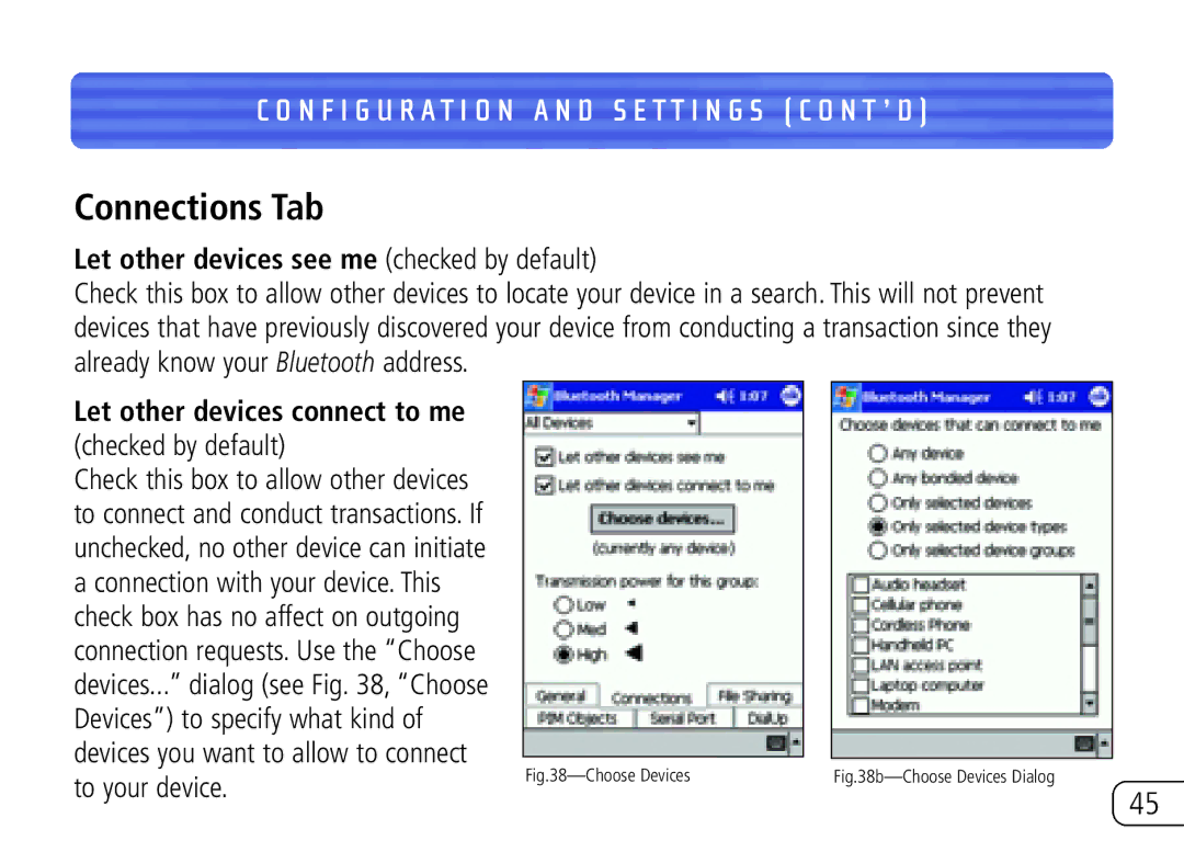 Belkin F8T020 user manual Connections Tab, Let other devices see me checked by default 