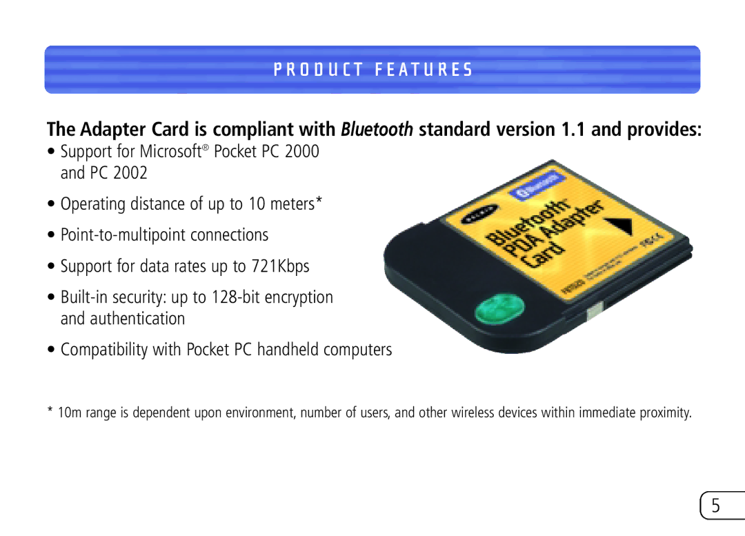 Belkin F8T020 user manual O D U C T F E a T U R E S 