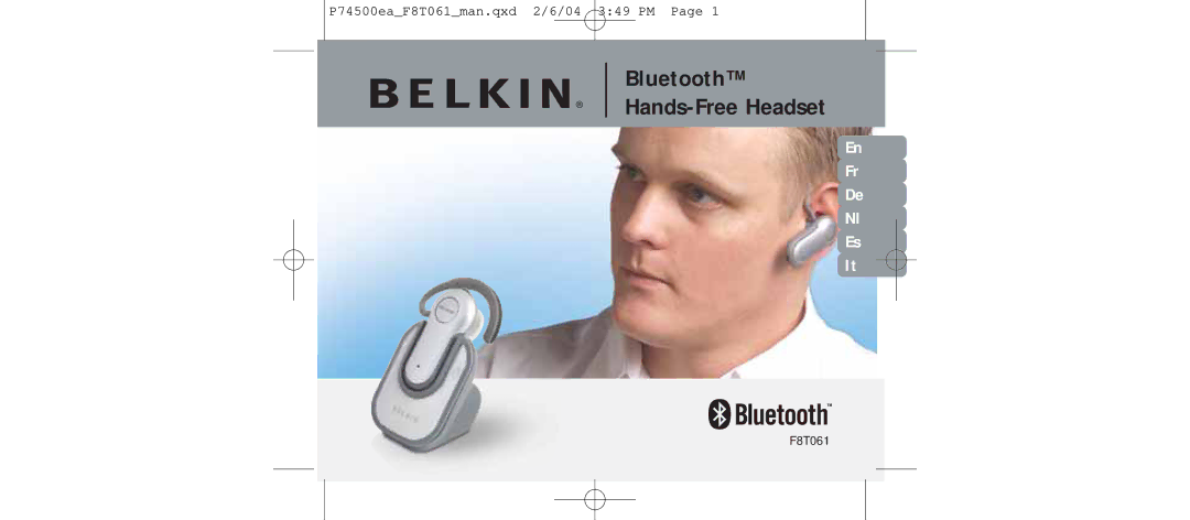 Belkin F8T061 manual Bluetooth Hands-Free Headset 