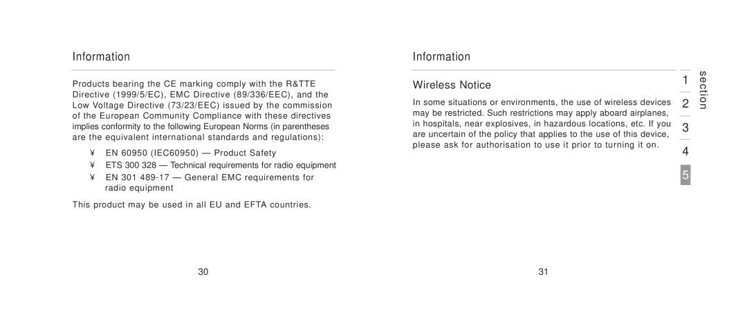 Belkin F8T061 manual Wireless Notice 