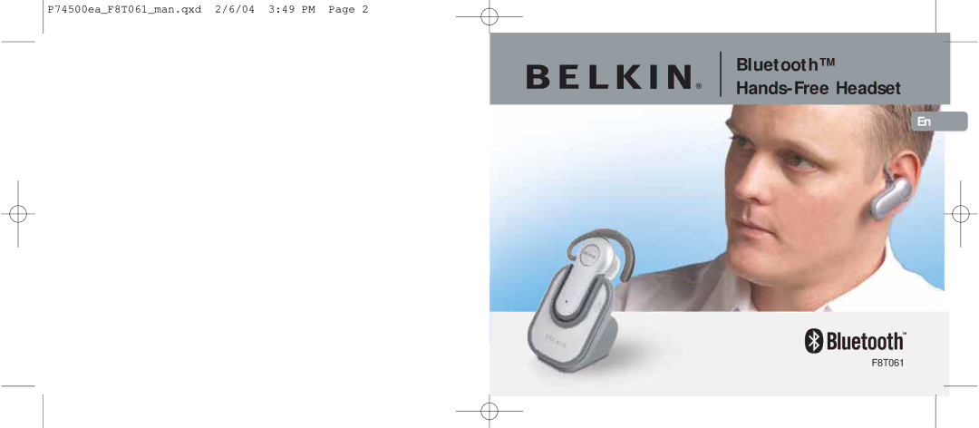 Belkin F8T061 manual Bluetooth Hands-Free Headset 