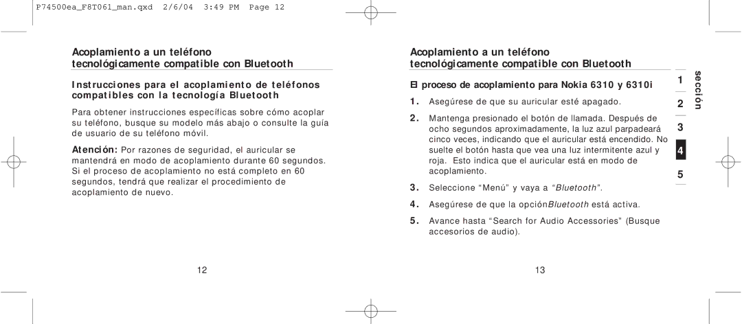 Belkin F8T061 manual Sección 