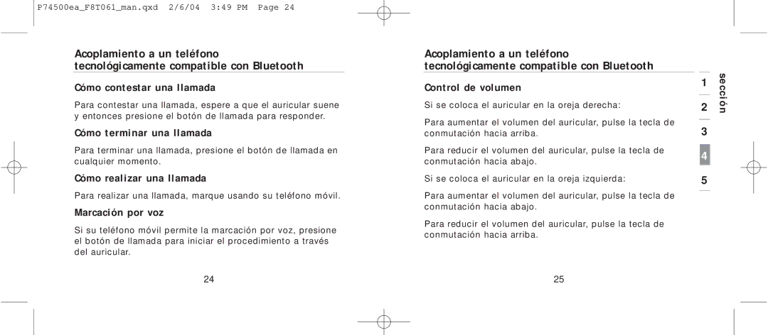 Belkin F8T061 manual Cómo terminar una llamada, Cómo realizar una llamada, Marcación por voz 