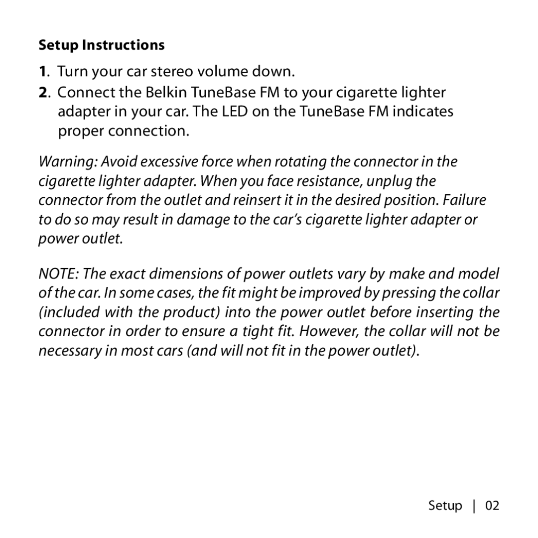 Belkin F8V7097 user manual Setup Instructions 