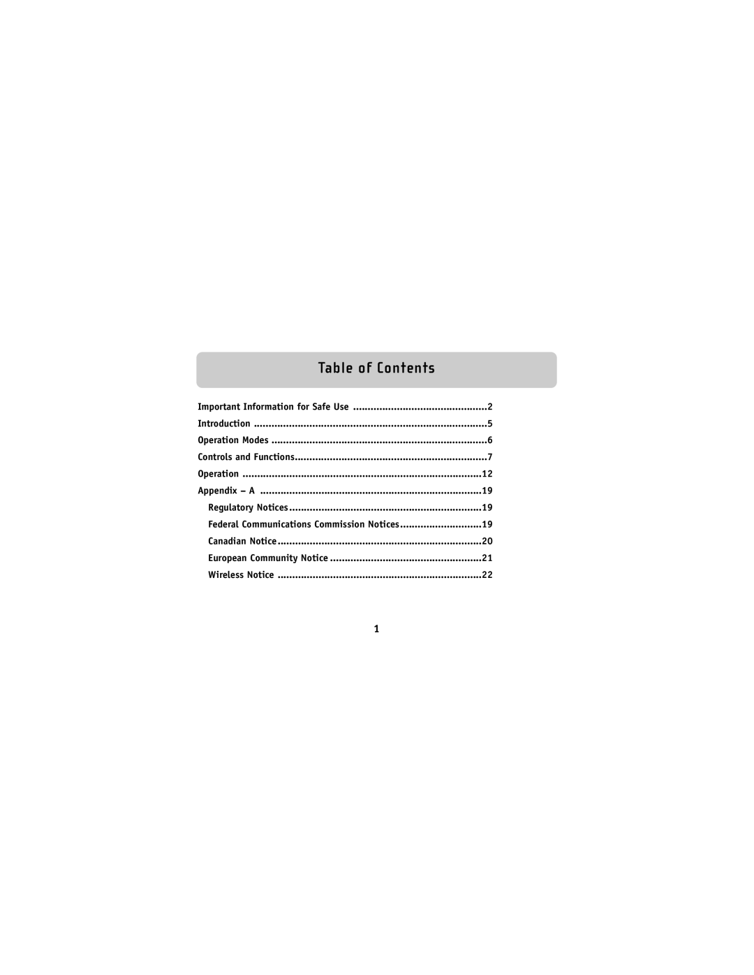 Belkin F8V9017 user manual Table of Contents 