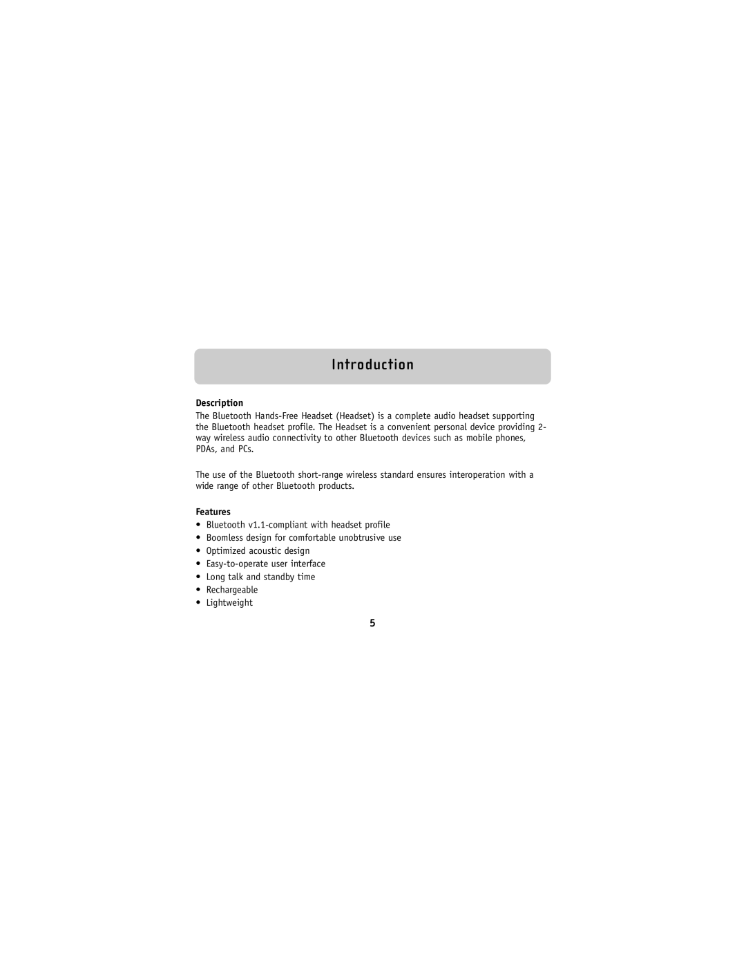Belkin F8V9017 user manual Introduction, Description, Features 