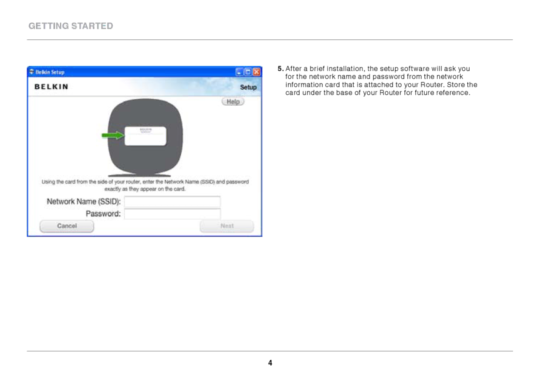 Belkin F9K1102 user manual Getting Started 