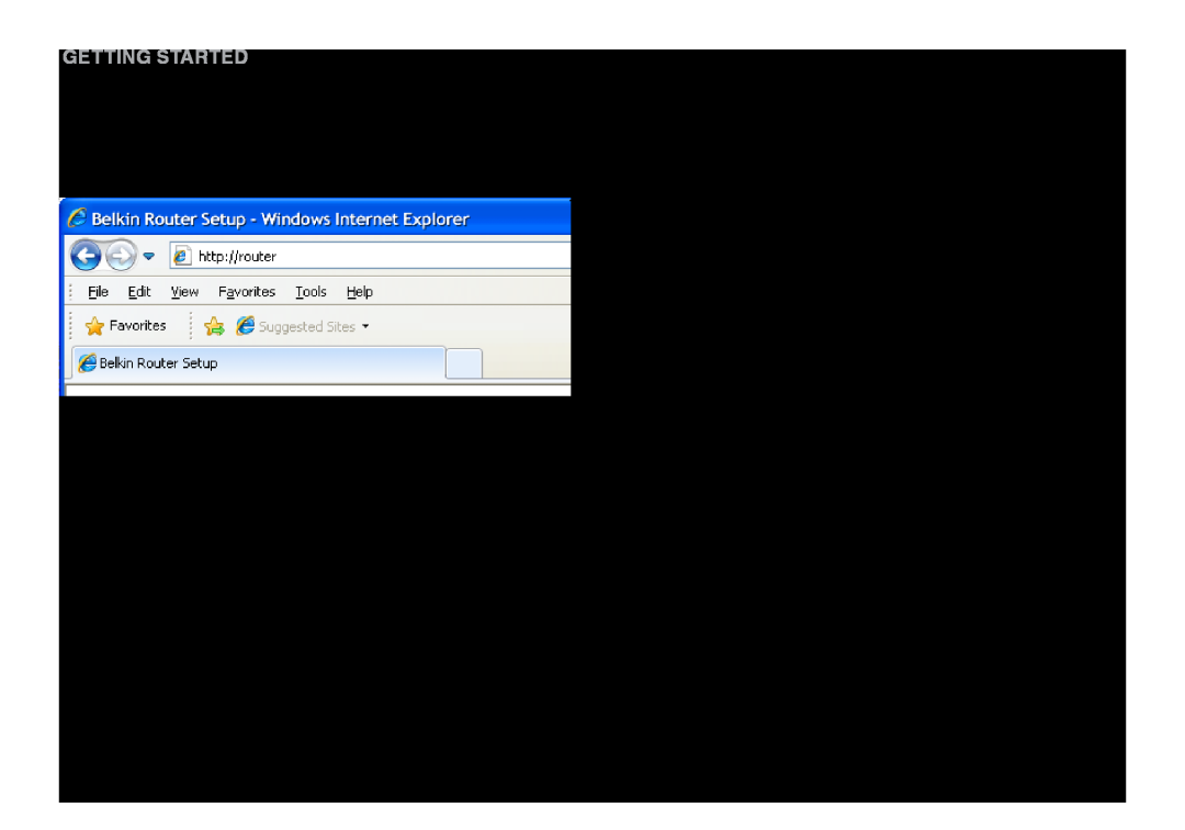 Belkin F9K1108V1 user manual Manual Setup Using Your Browser, Getting Started 