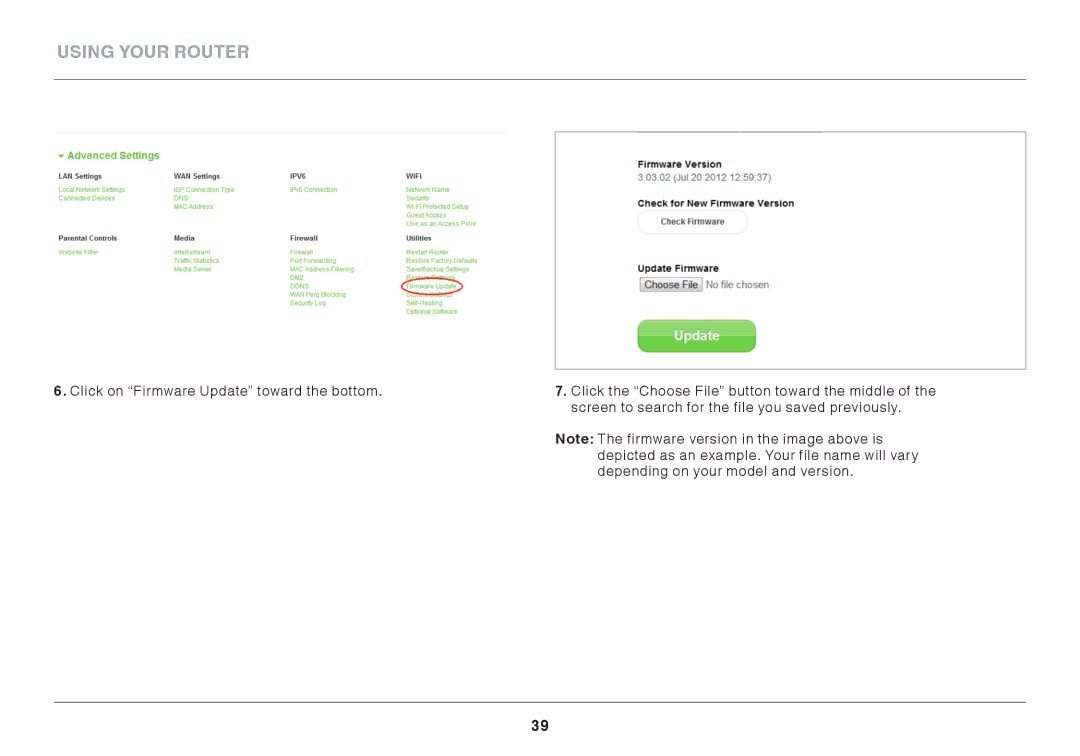 Belkin F9K1116 user manual Using Your Router 