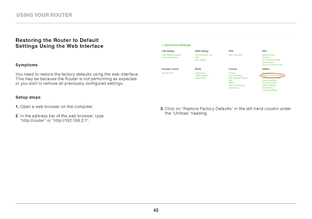 Belkin F9K1116 user manual Symptoms, Setup steps 