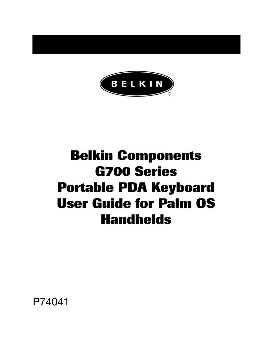 Belkin G700 Series manual P74041 