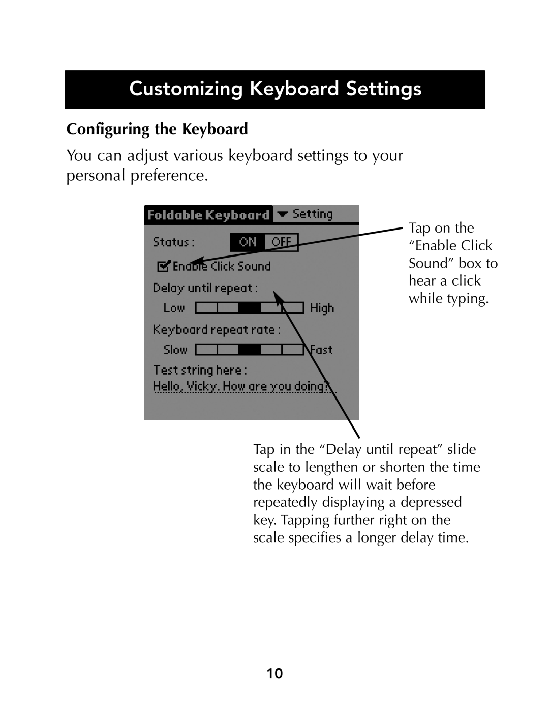 Belkin G700 Series manual Customizing Keyboard Settings, Configuring the Keyboard 