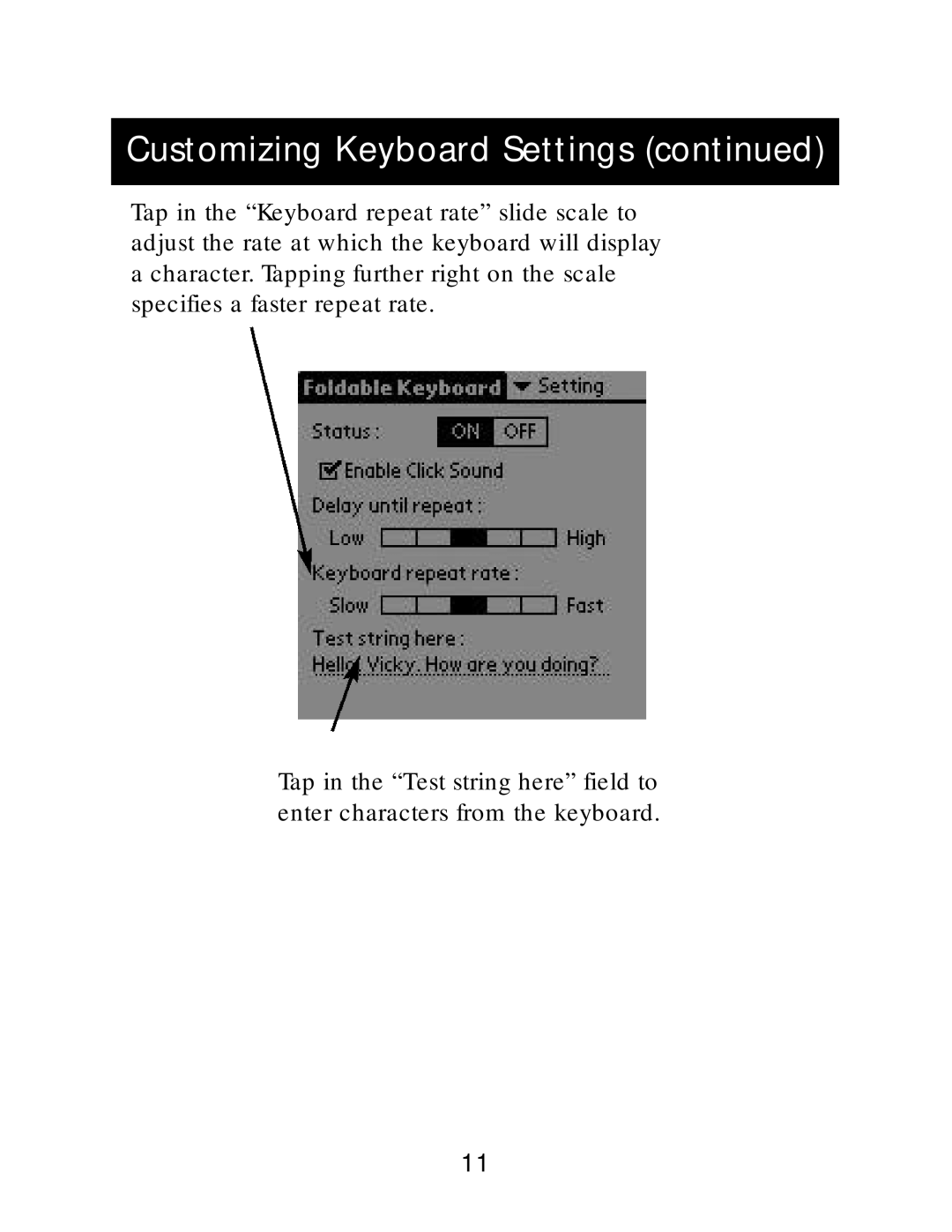 Belkin G700 manual Customizing Keyboard Settings 