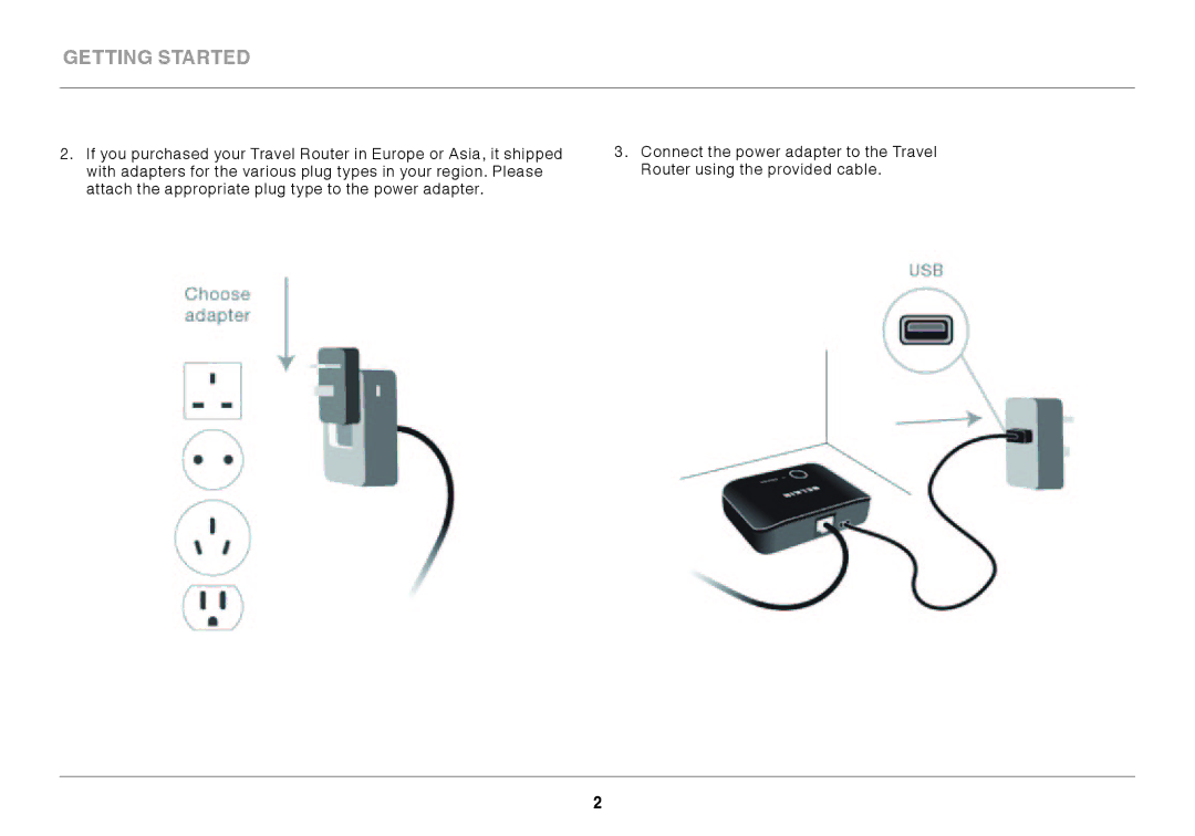 Belkin GO N300 DB user manual Getting Started 