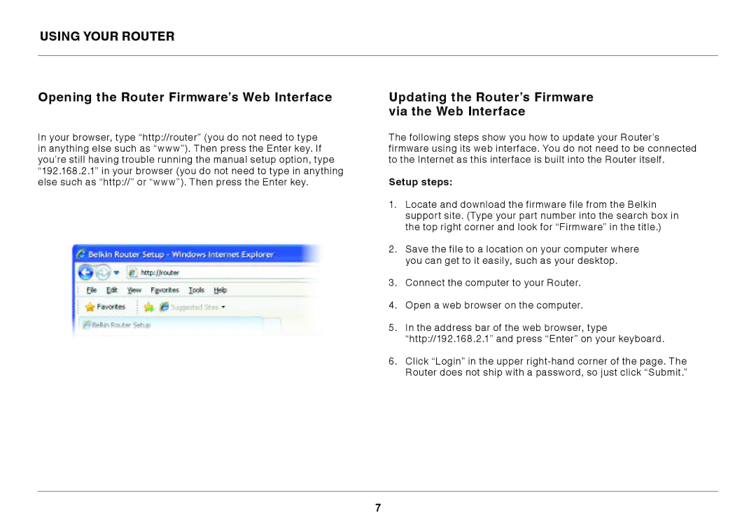 Belkin GO N300 DB user manual Setup steps 