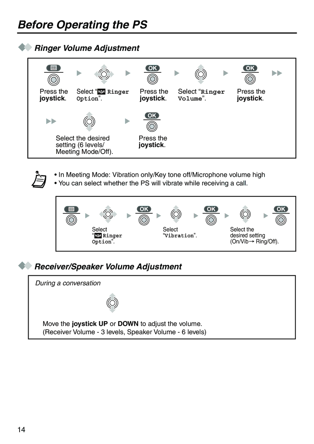 Belkin KX-TCA256 operating instructions Ringer Volume Adjustment, Receiver/Speaker Volume Adjustment 