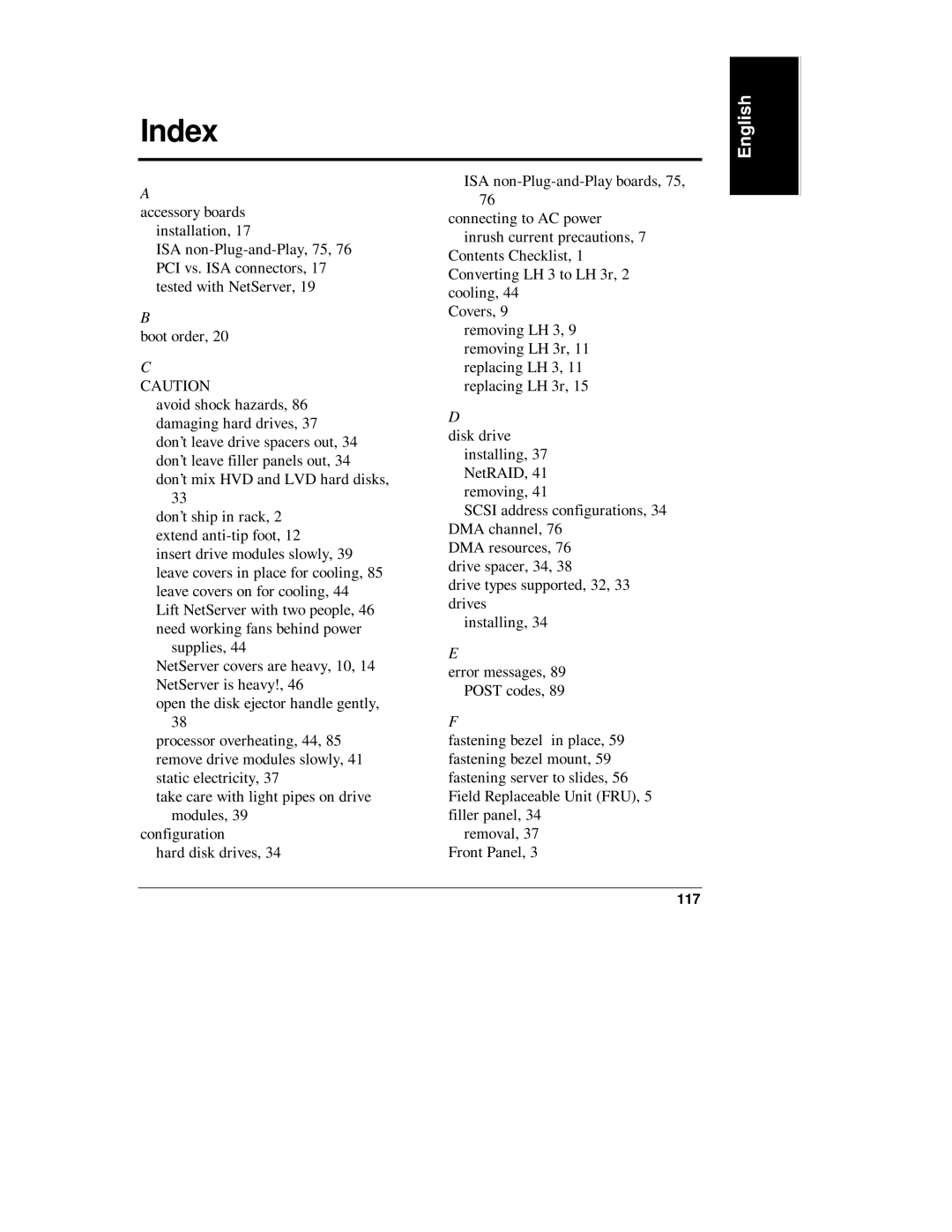 Belkin LH R, LH 4 manual Index 