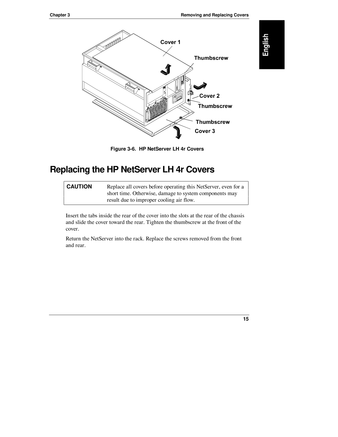 Belkin LH R manual Replacing the HP NetServer LH 4r Covers 