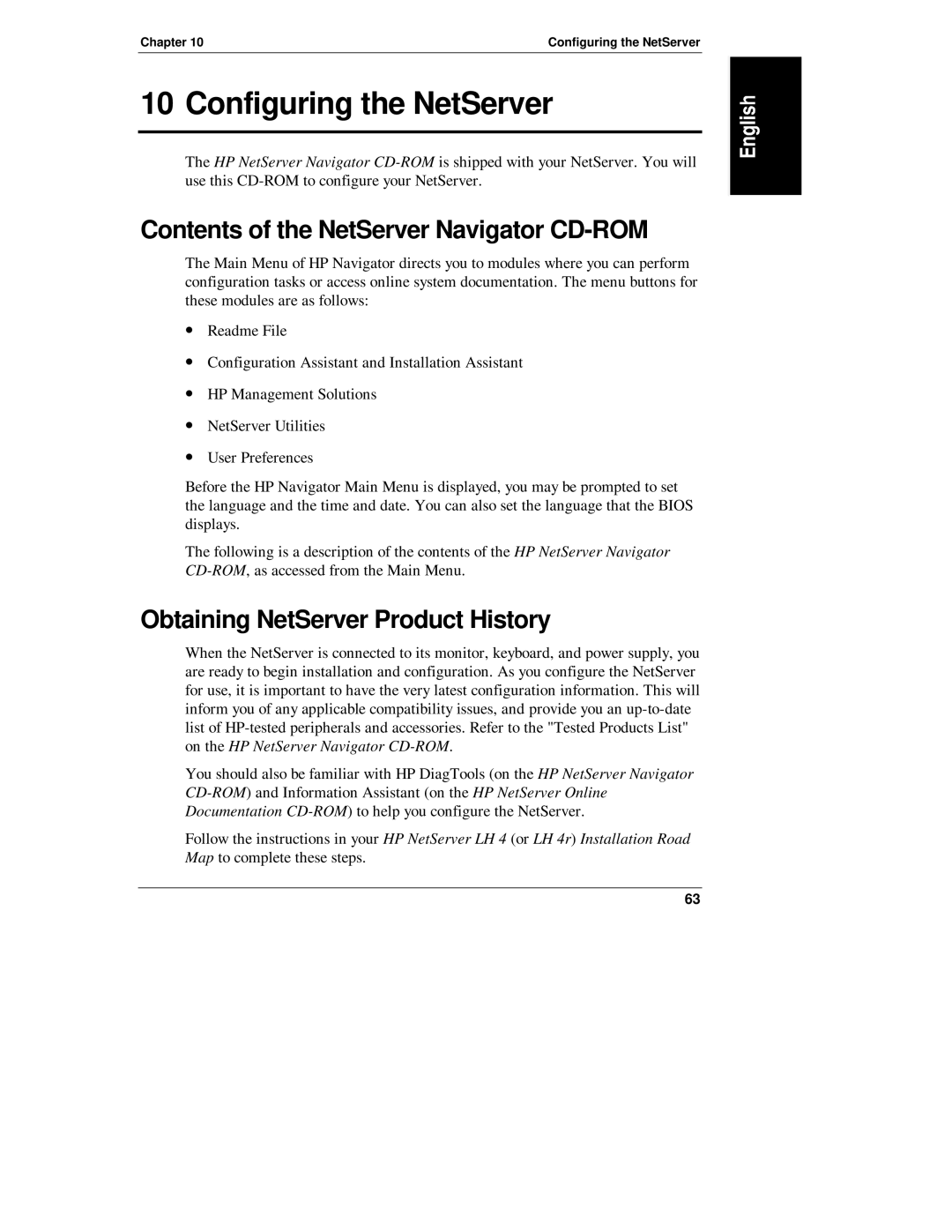 Belkin LH R Configuring the NetServer, Contents of the NetServer Navigator CD-ROM, Obtaining NetServer Product History 