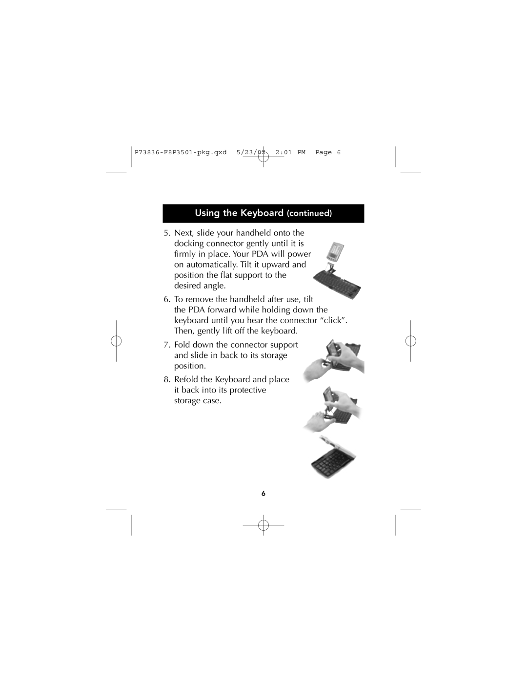 Belkin m500 manual Using the Keyboard 