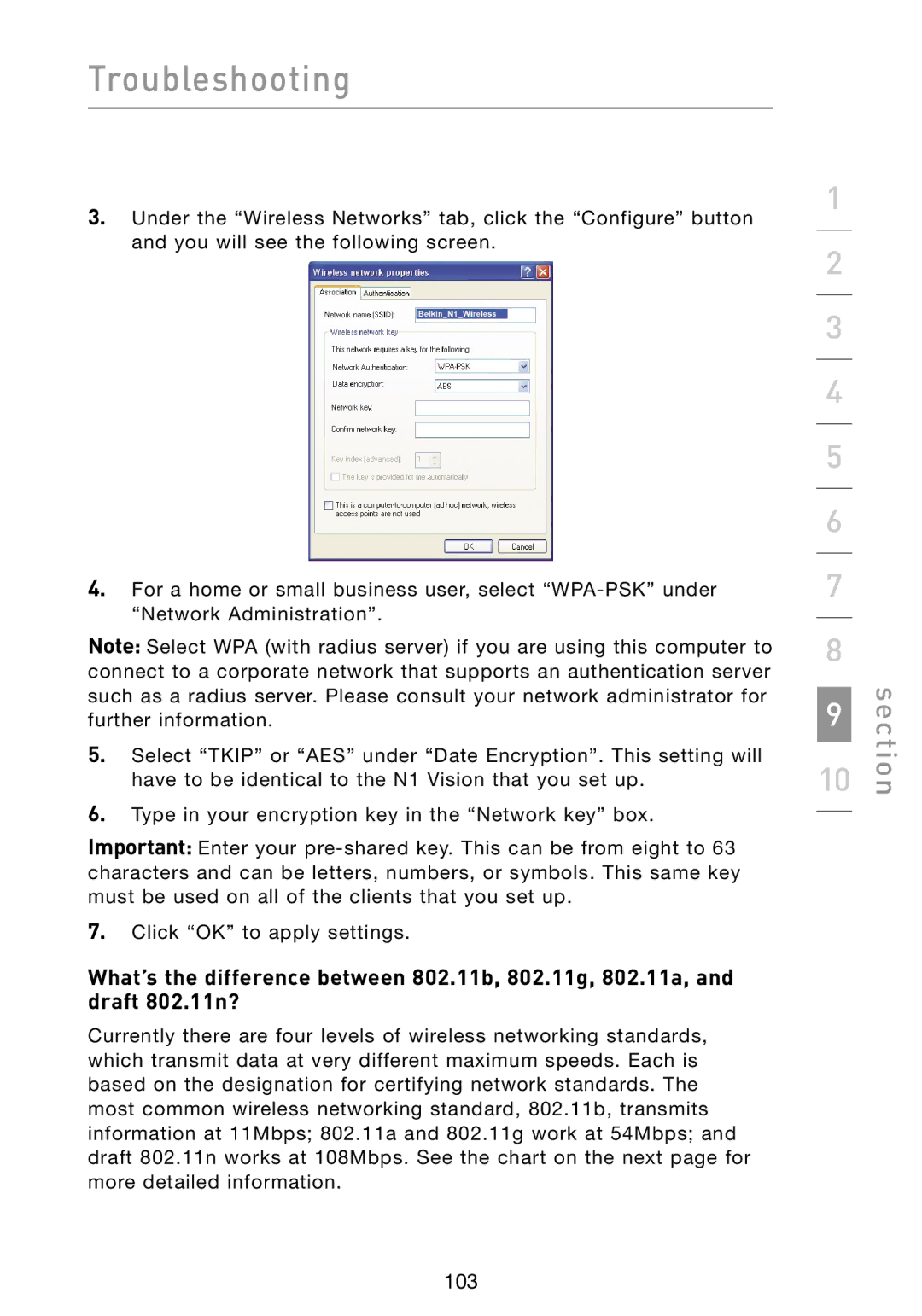 Belkin N1 user manual 103 