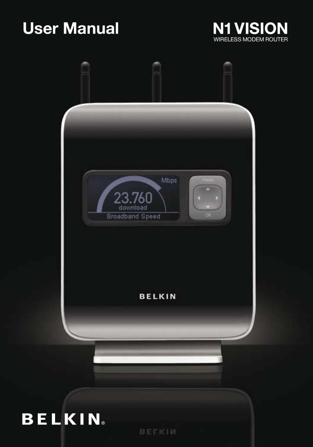 Belkin N1 user manual Wireless modem Router 