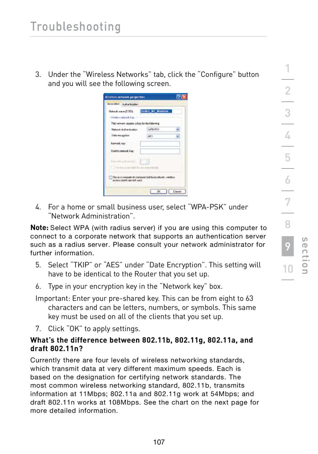 Belkin N1 user manual 107 