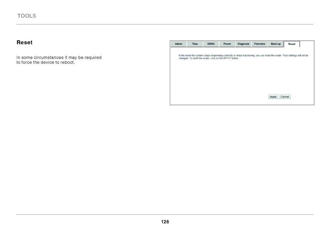 Belkin N300 user manual Reset 