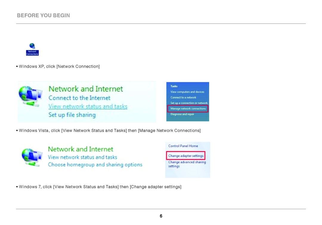 Belkin N300 user manual Before YOU Begin 