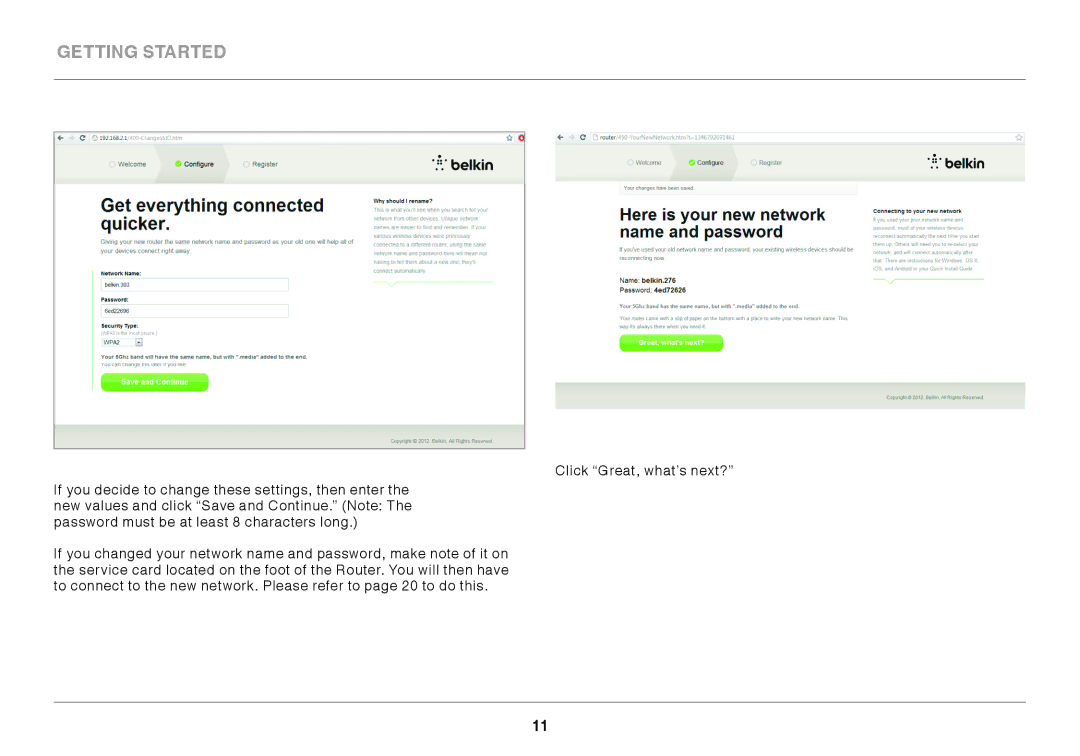 Belkin N450DB user manual Getting Started 