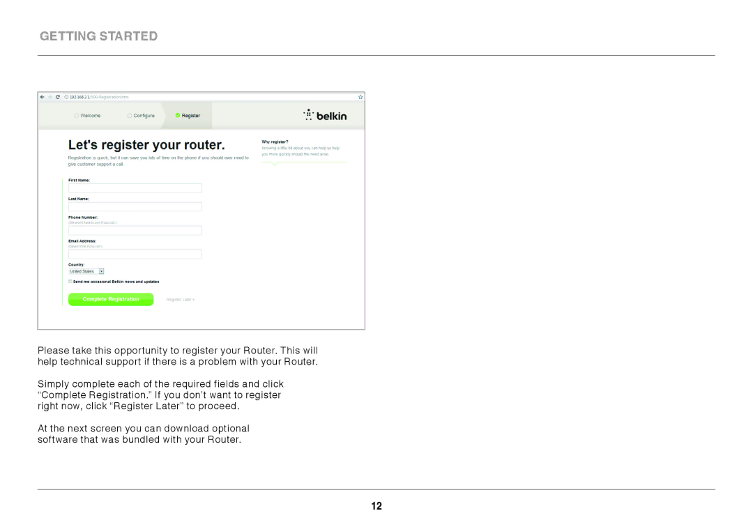 Belkin N450DB user manual Getting Started 