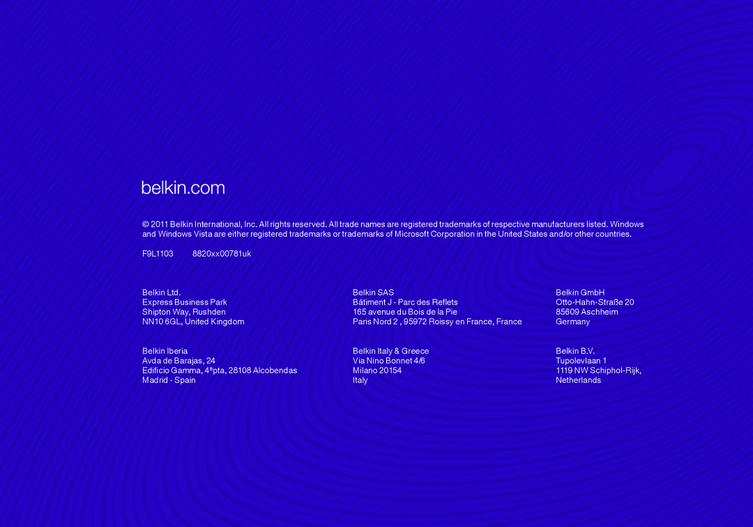 Belkin N750 user manual 