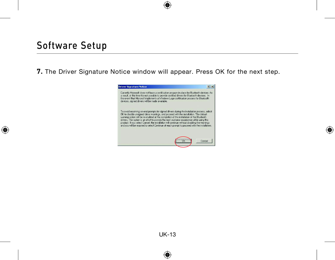 Belkin Network Adapror manual Software Setup, UK-13 
